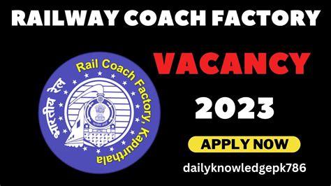 railway coach factory vacancy